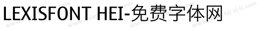 LEXISFONT HEI字体转换